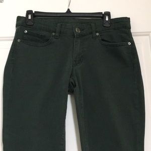 GAP Premium Skinny Fall Green Jeans Size 6/28 EUC